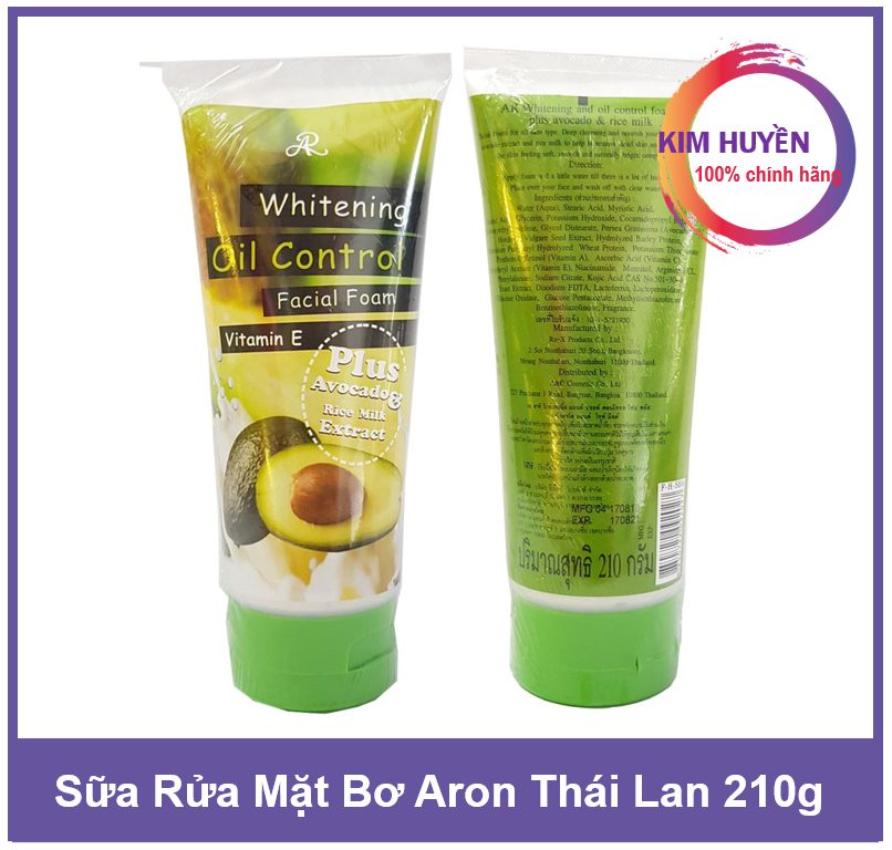 [HCM]Sữa rửa mặt thái lan quả bơ 210 ml - CHÍNH HÃNG THÁI LAN