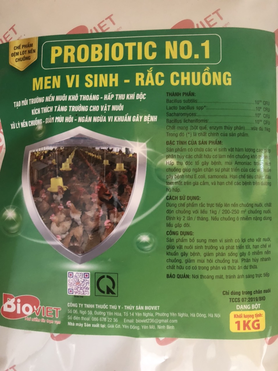 Men khử mùi hôi, sát khuẩn chuồng trại hương quế Balaso 01 gói 1kg