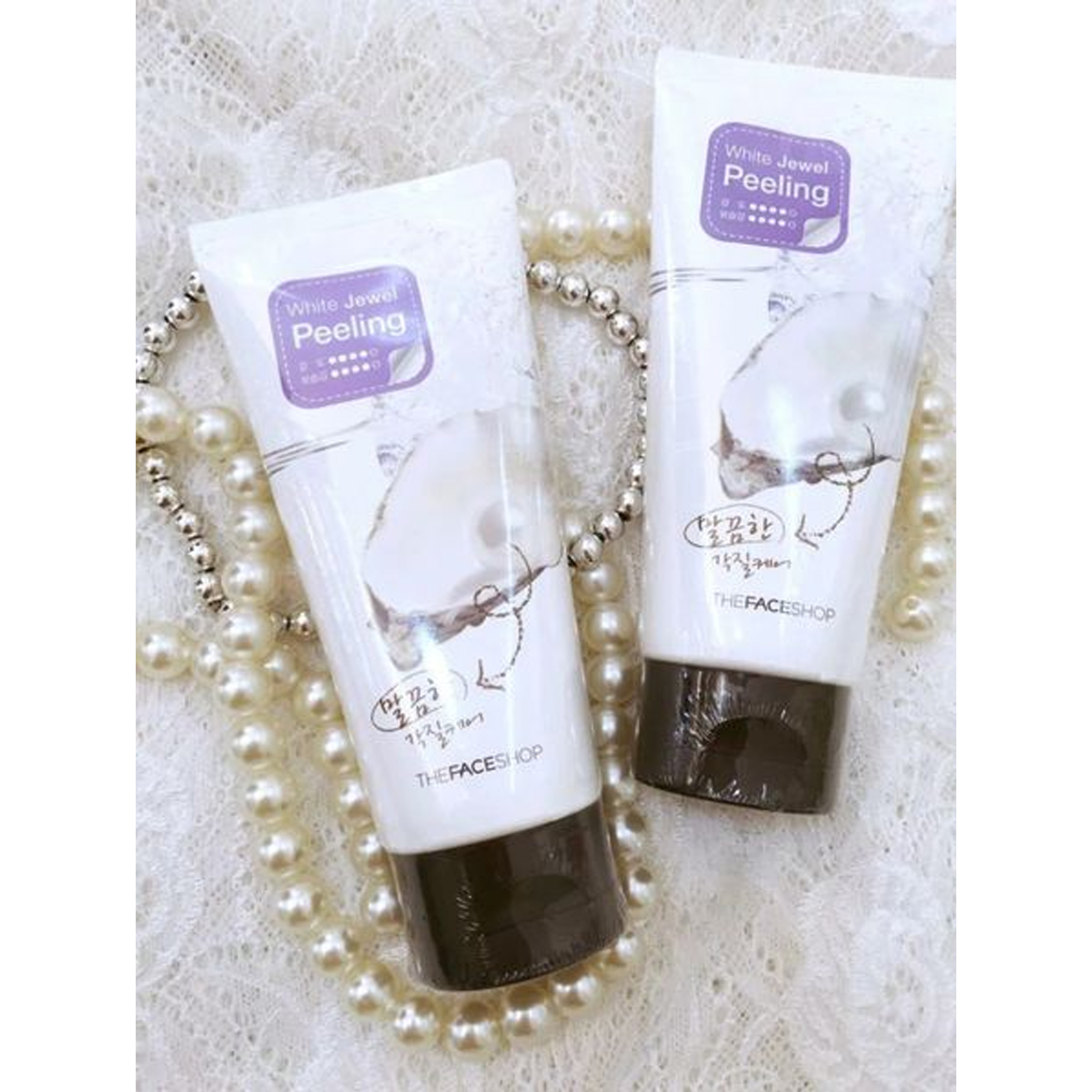 Tẩy da chết ngọc trai trắng da