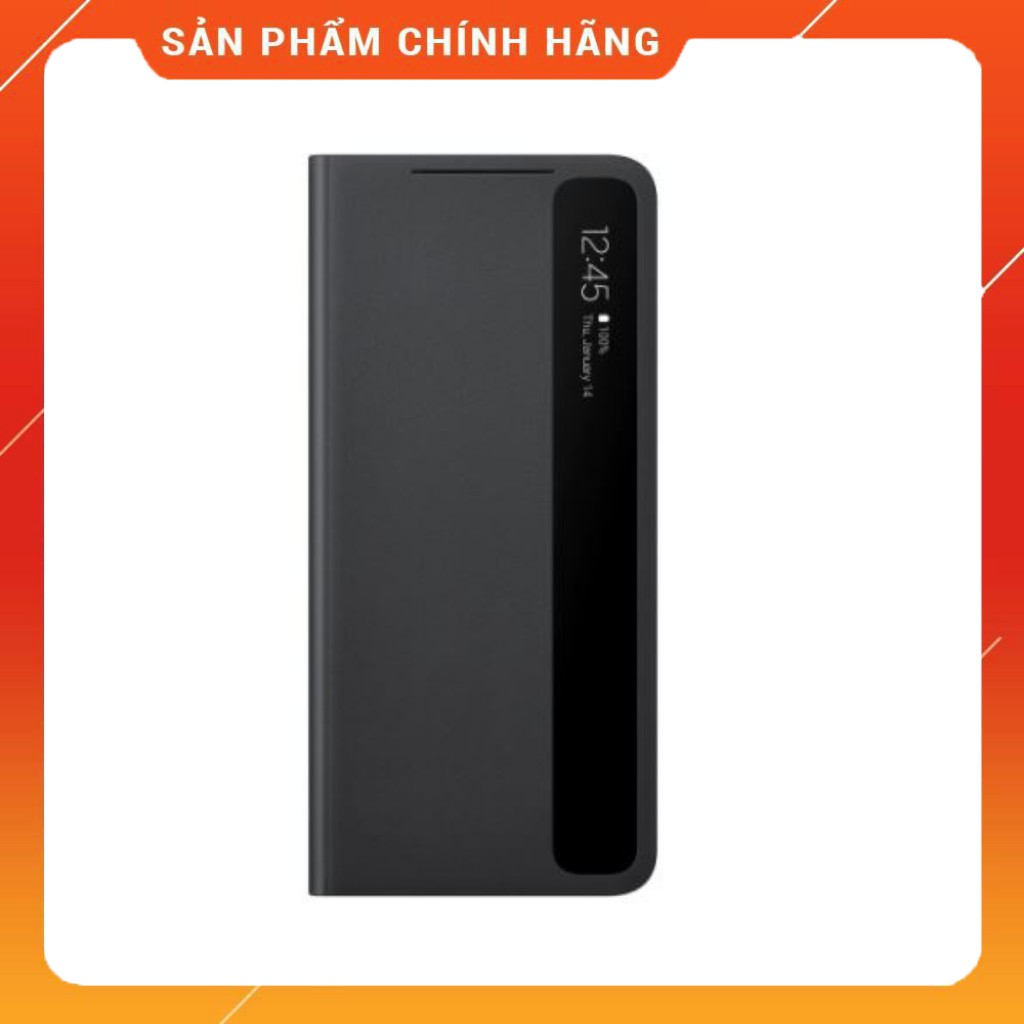 Bao da clear view samsung s21 ultra -- kháng khuẩn -- chống sốc -- hàng chính hãng -- không có khe cài bút
