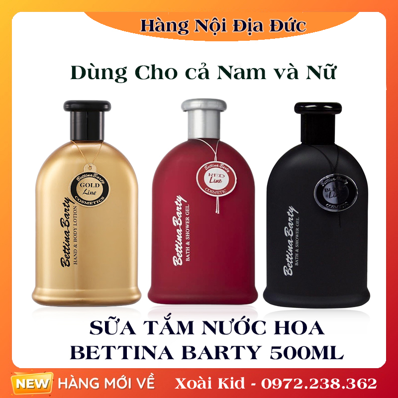BETTINA BARTY Sữa Tắm Tinh Dầu Nước Hoa Bettina Barty Bath And Shower Gel