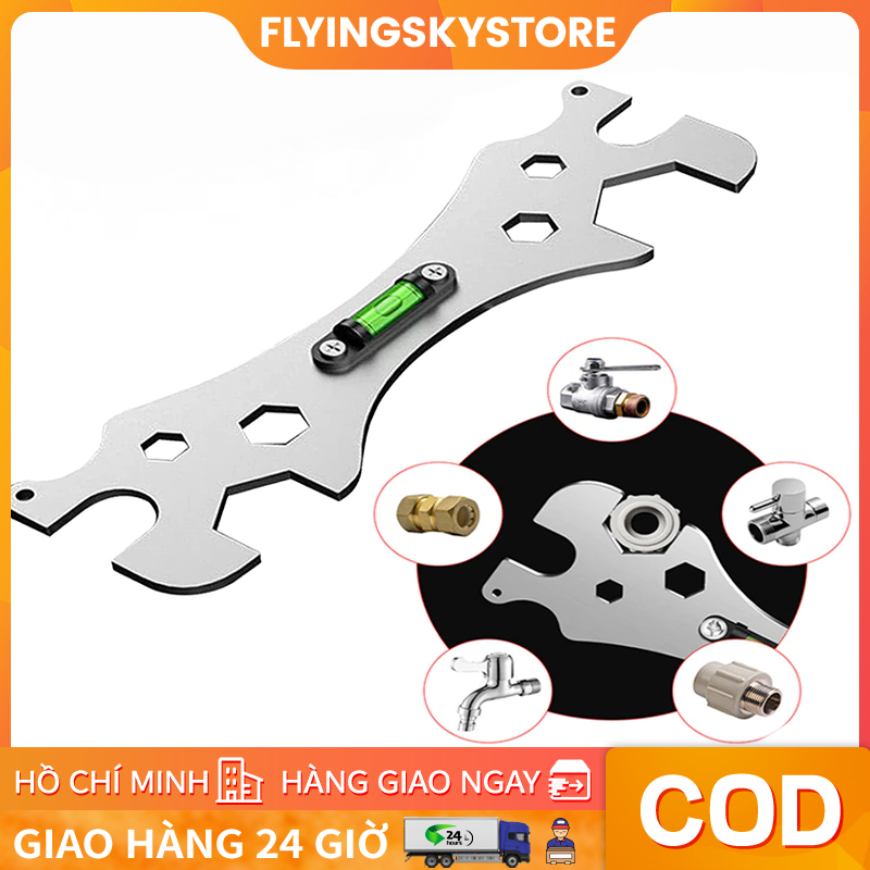 [Tốt nhất] Thước cân vòi hoa sen nóng lạnh đa năng. Cờ lê đa năng lắp đặt vòi nước. Dụng Cụ Đo Khoảng Cách Đặc Biệt