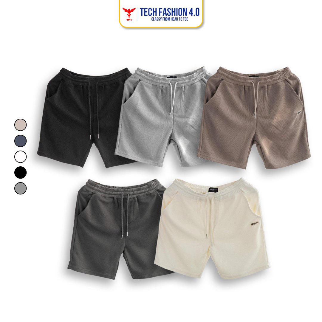Quần short đùi nam nữ chất tổ ong cao cấp thoáng mát TF4.0