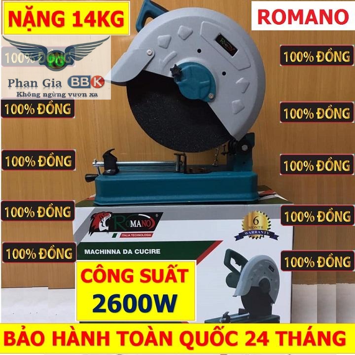 Máy cắt sắt bàn romano rm-355r 2600w máy cắt sắt 355mm