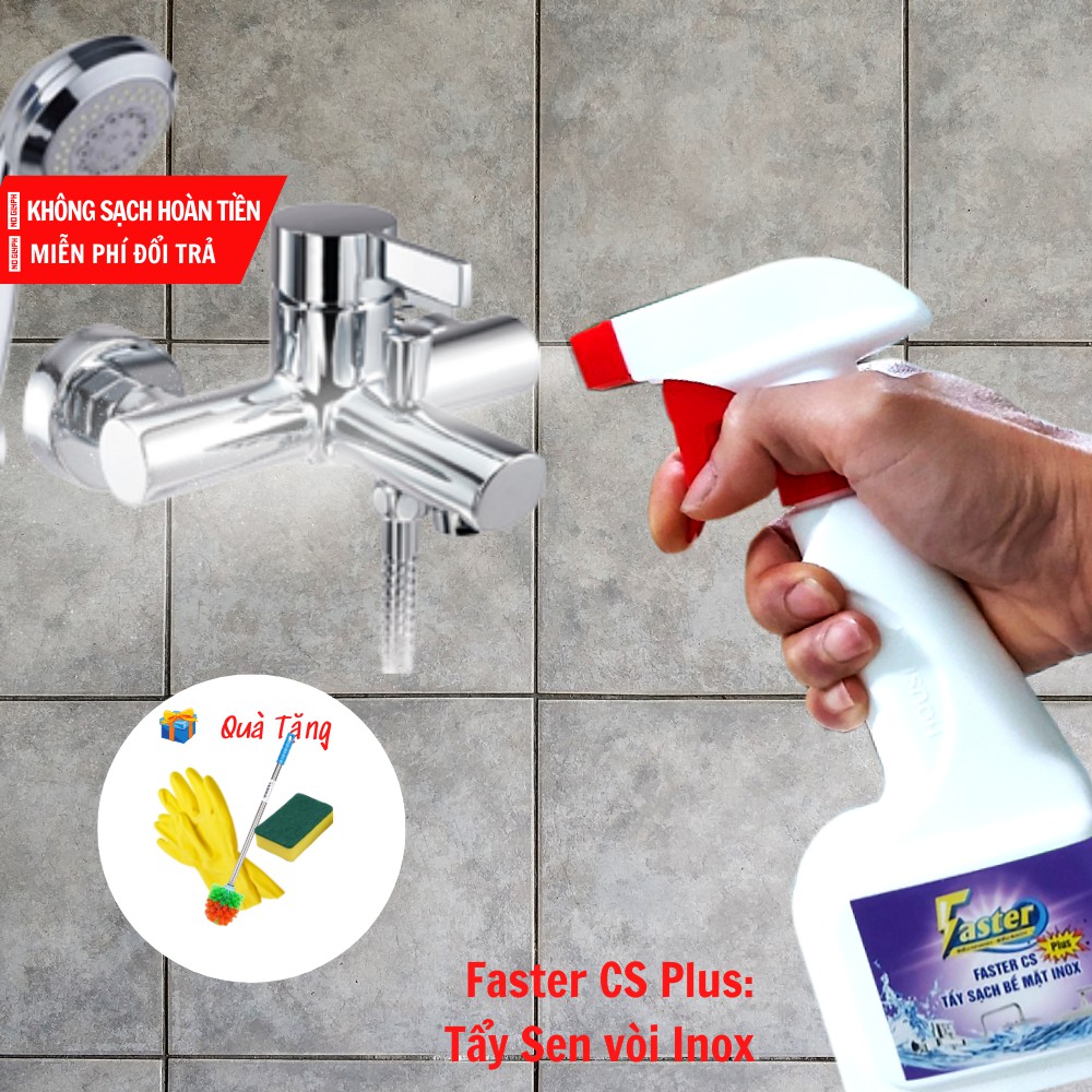 Nước tẩy rửa cặn canxi, chậu rửa Inox Faster CS Plus 350ml