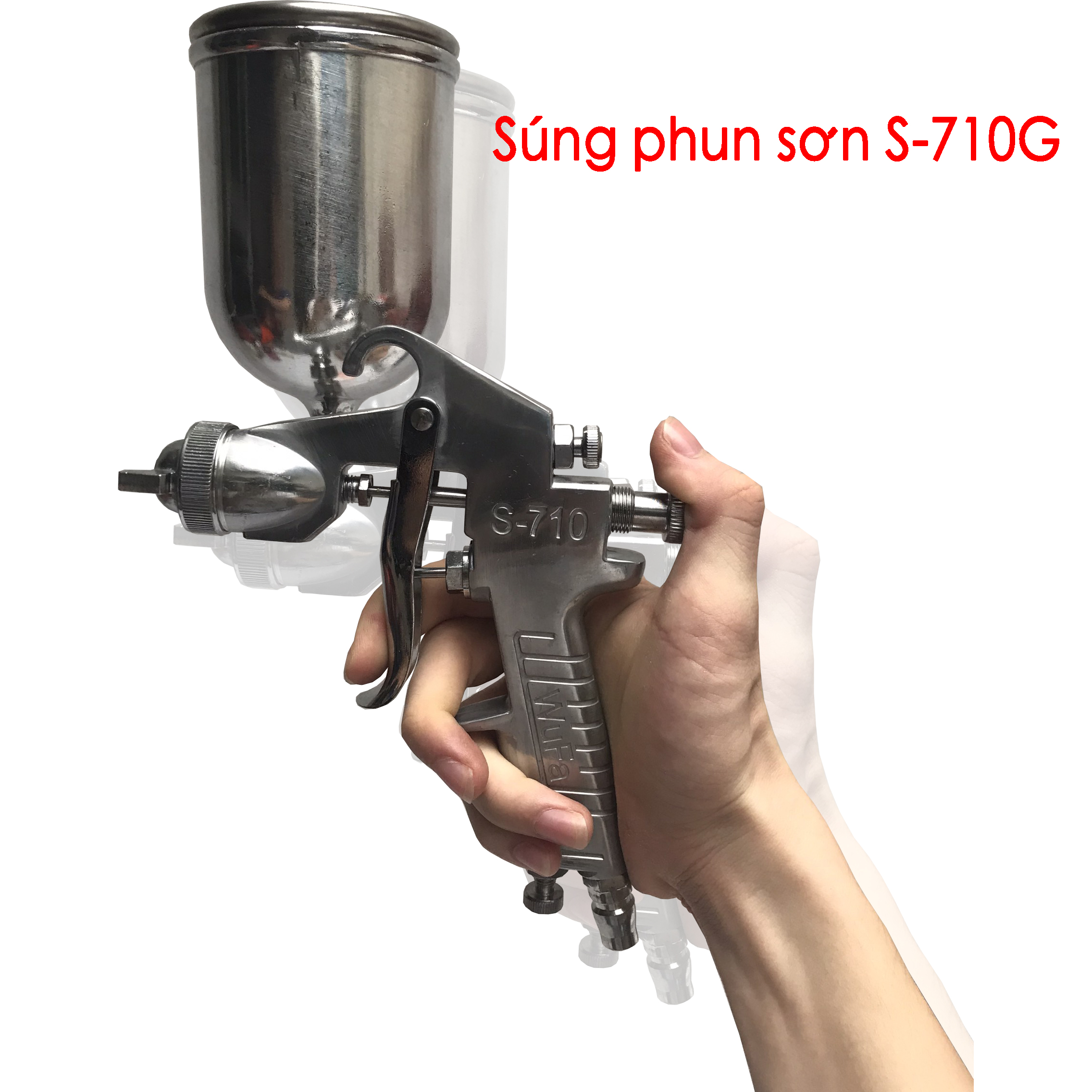 Sung phun sơn cao cấp S-710G Bảo hành 6 tháng