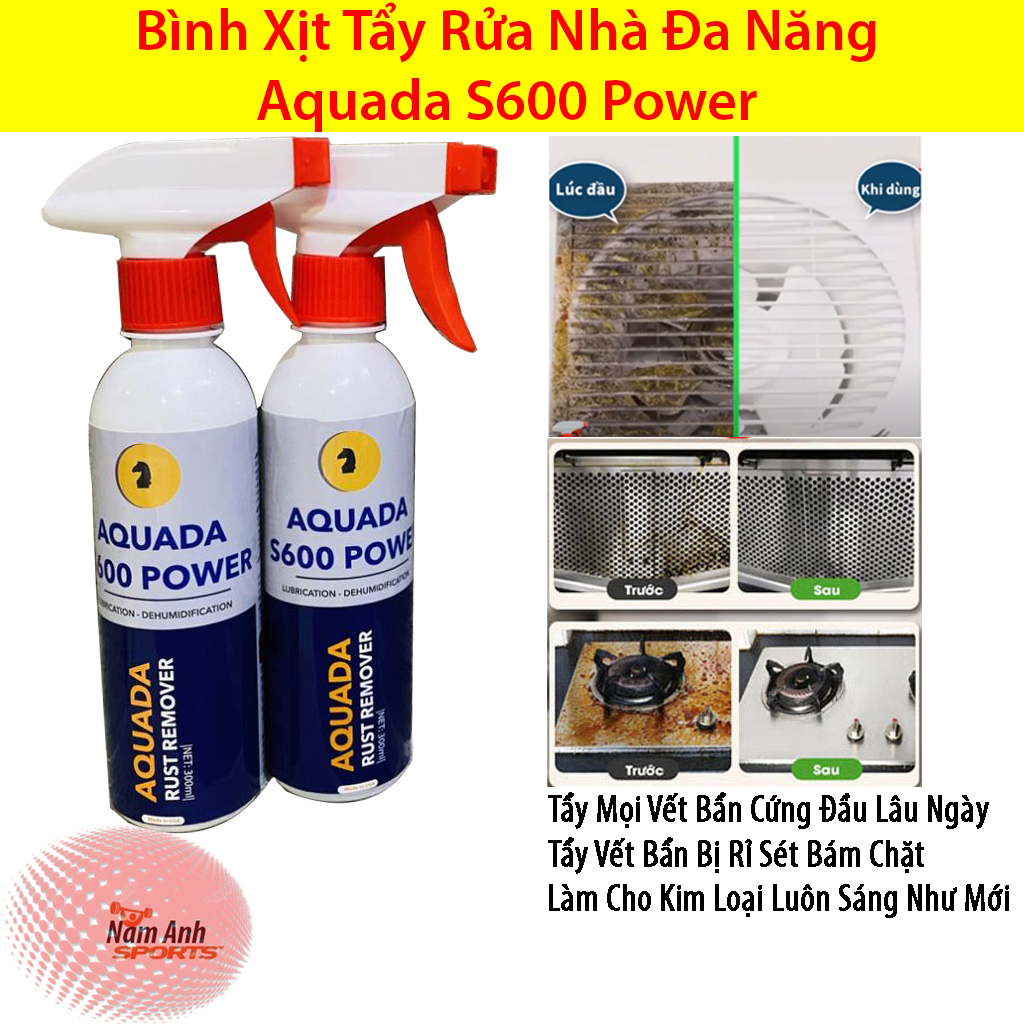 Nước tẩy rửa nhà cửa, đồ dùng aquada s600 power chuyên sử lý, đánh bay mọi vết bẩn lâu ngày , tẩy rửa nhà bếp nhà vệ sinh,phòng tắm- các dụng cụ trong gia đình