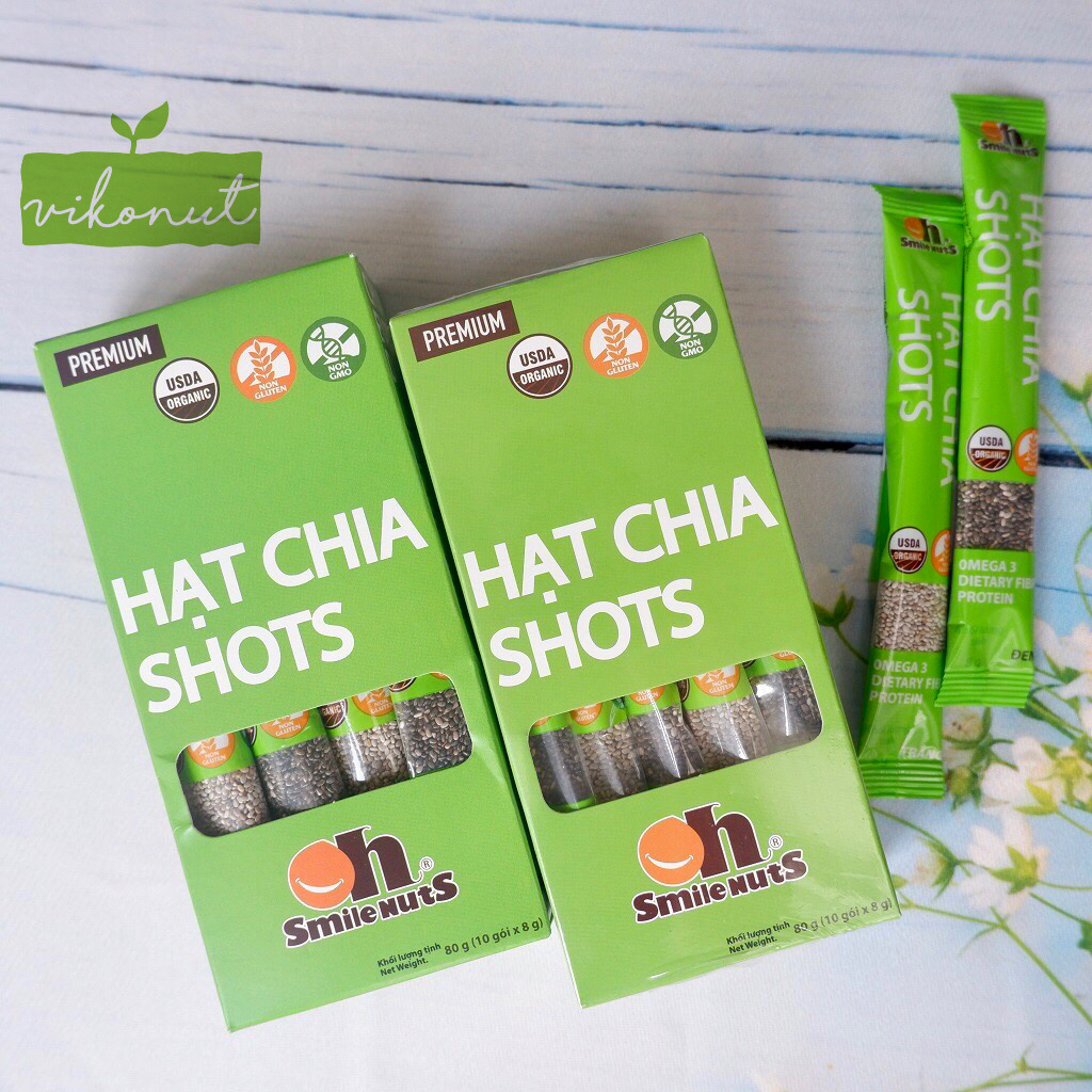 Hạt Chia Shots hữu cơ mix trắng đen - Chia Seed Organic
