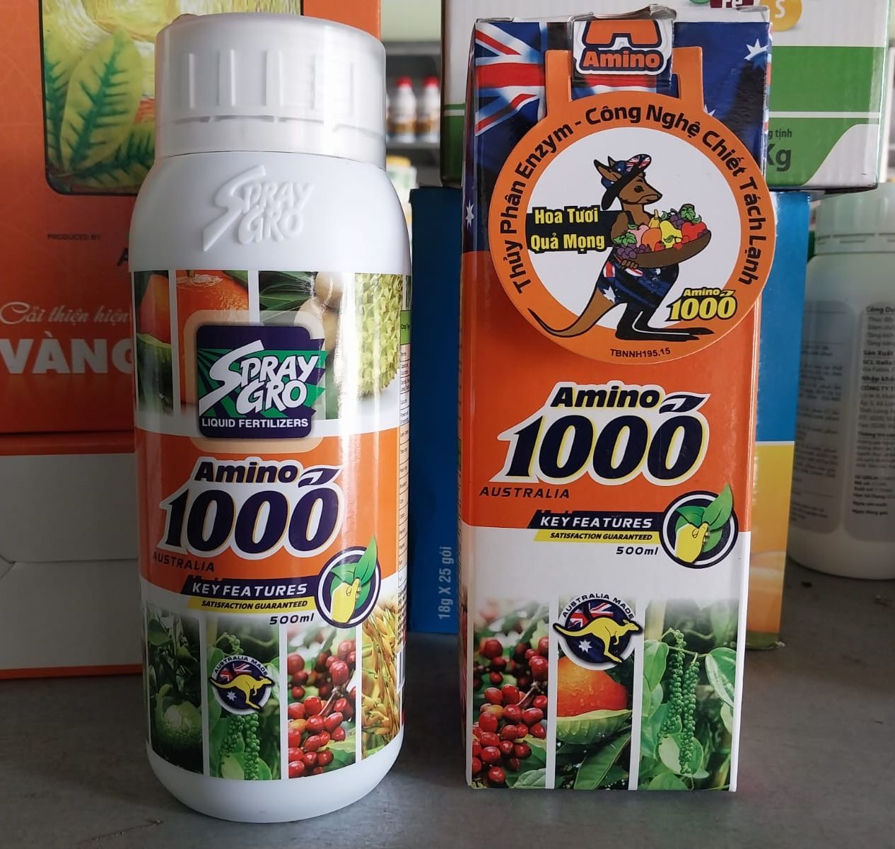 Amino 1000 phân bón sinh học từ úc của cty toba 500ml