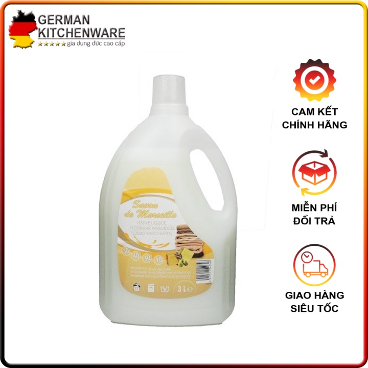 🇩🇪 Nước Giặt Savon De Marseille Can 3L hàng nhập pháp 🇩🇪