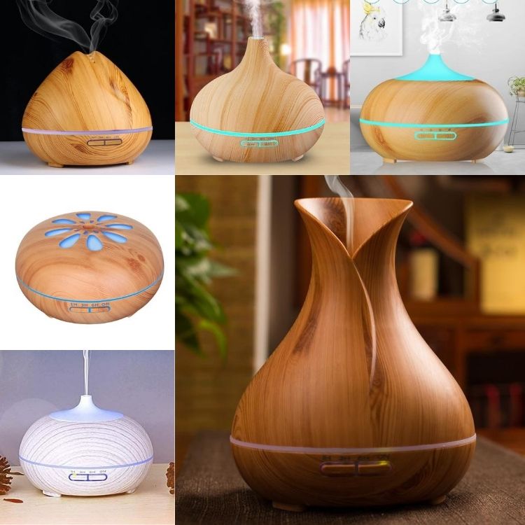 Phụ kiện Máy khuếch tán tinh dầu Cổ Cao, máy xông tinh dầu Núi Lửa siêu âm cao cấp thay thế đèn xông tinh dầu, máy phun sương tạo độ ẩm trong phòng điều hòa, Máy tạo độ ẩm