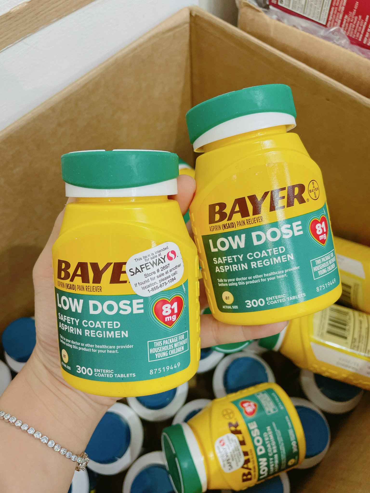 Viên Uống Ngăn Ngừa Nhồi Máu Cơ Tim Bayer Low Dose Aspirin 81mg 300 viên