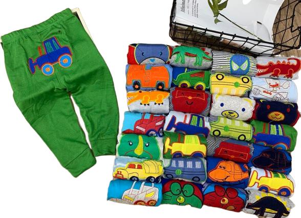 [HCM]Set 5 quần dài bozip mông thú bé trai hàng xuất xịn từ 7 -18 KG - quần dài mặc ngủ bé trai - quần mông thú xuất khẩu [Midu Shop]. Màu ngẫu nhiên.