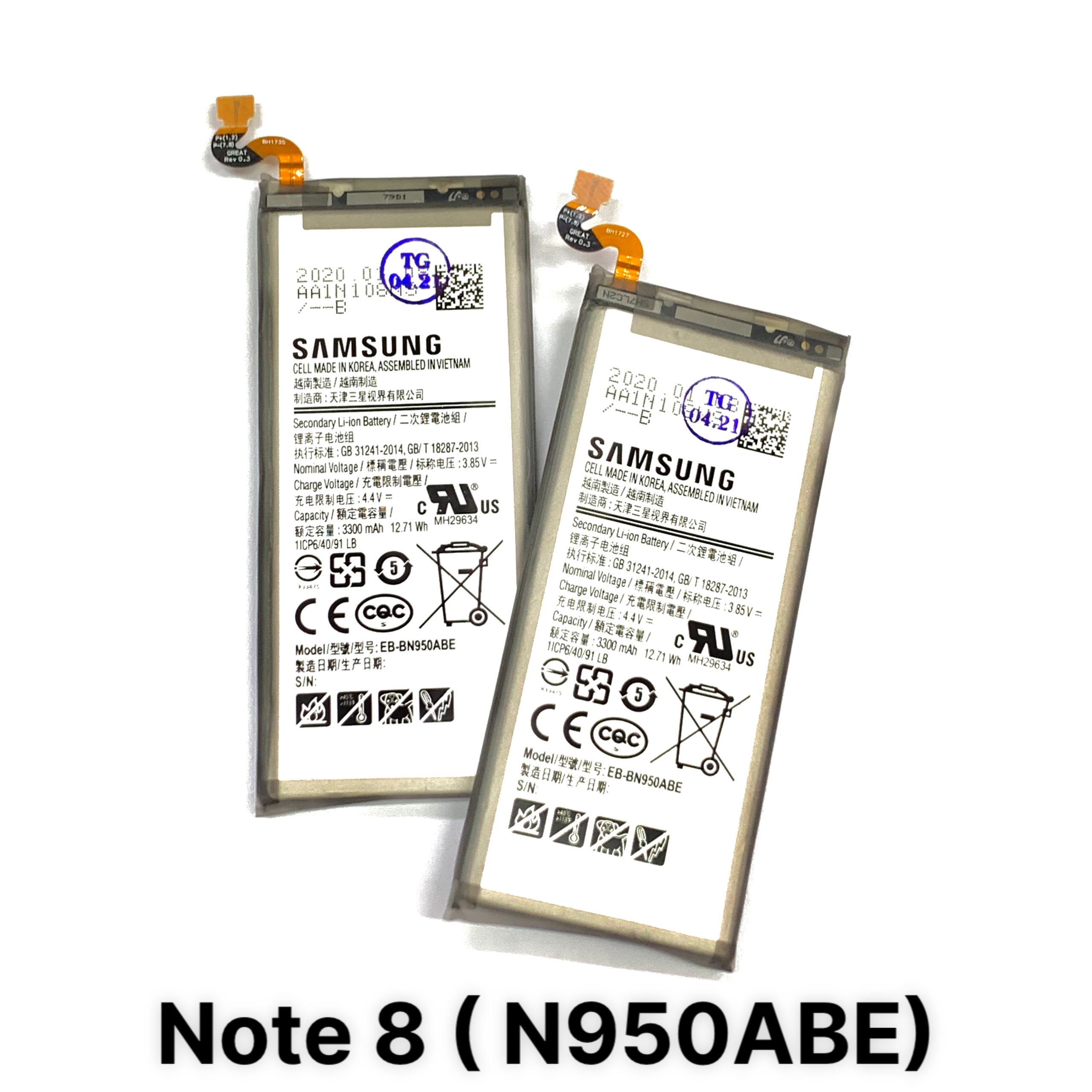 Pin samsung note 8 n950 - eb-bn950abe - 3300mah zin new - bảo hành 3 tháng