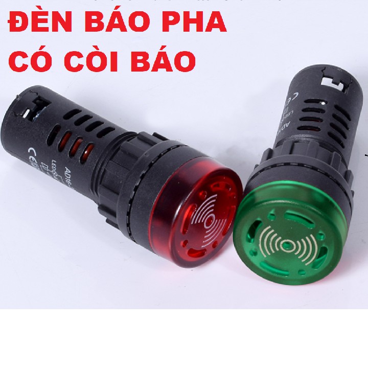 Đèn báo pha có còi báo d22