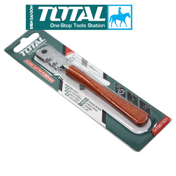 Dao dụng cụ cắt kiếng bẻ kiếng 6 lưỡi 130mm glass cutter total chính hãng tht561301