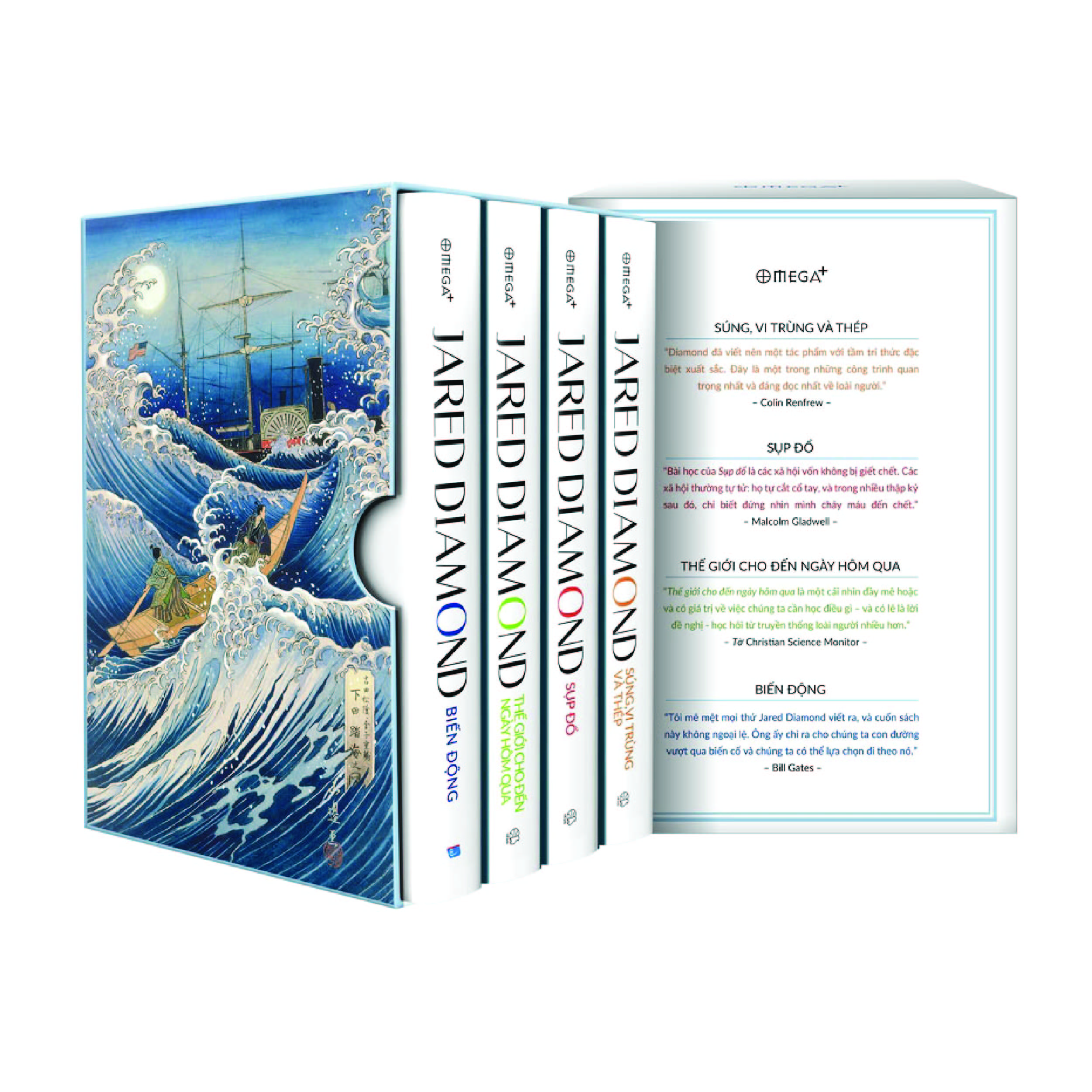 Combo Jared Diamond - Bộ 4 Kiệt Tác Về Nghiên Cứu Lịch Sử Nhân Loại