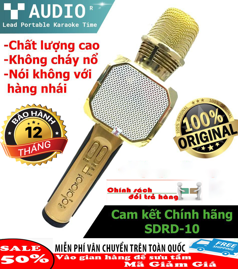 Mic Hat karaoke Kèm Loa , Loa Hát Karaoke kèm mic , Mic hát karaoke , Micro Kèm Loa Bluetooth Karaoke Sd-10,Dễ dàng kết nối Nhỏ gọn dễ mang theo thỏa sức giải trí ca hát.