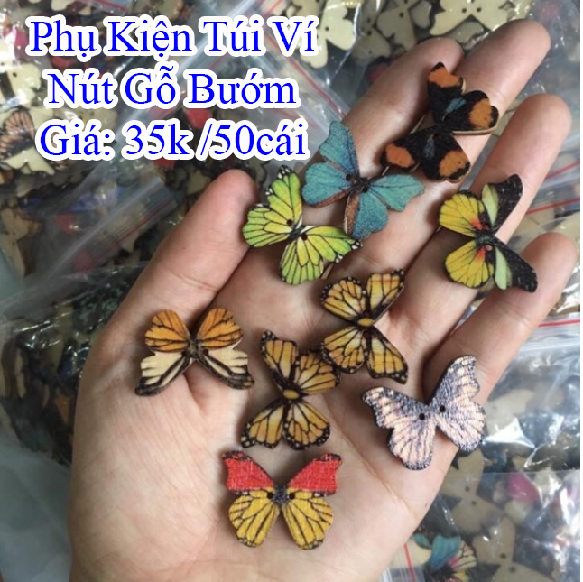 Nút gỗ bướm 35k/50 cái