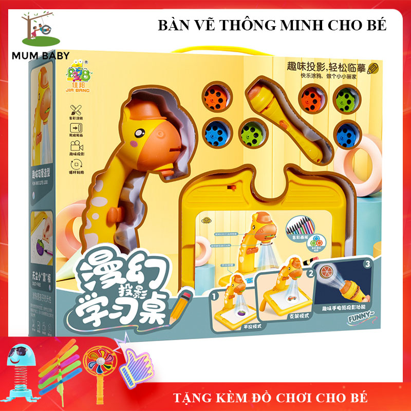 [Tặng Quà Cho Bé] Bàn Vẽ Thông Minh Cho Bé Thêm Đèn Pin Chiếu Hình Thêm Thú Vị, Bàn Vẽ Có Đèn Chiếu Sáng, Đồ Chơi Trẻ Em Cho Bé