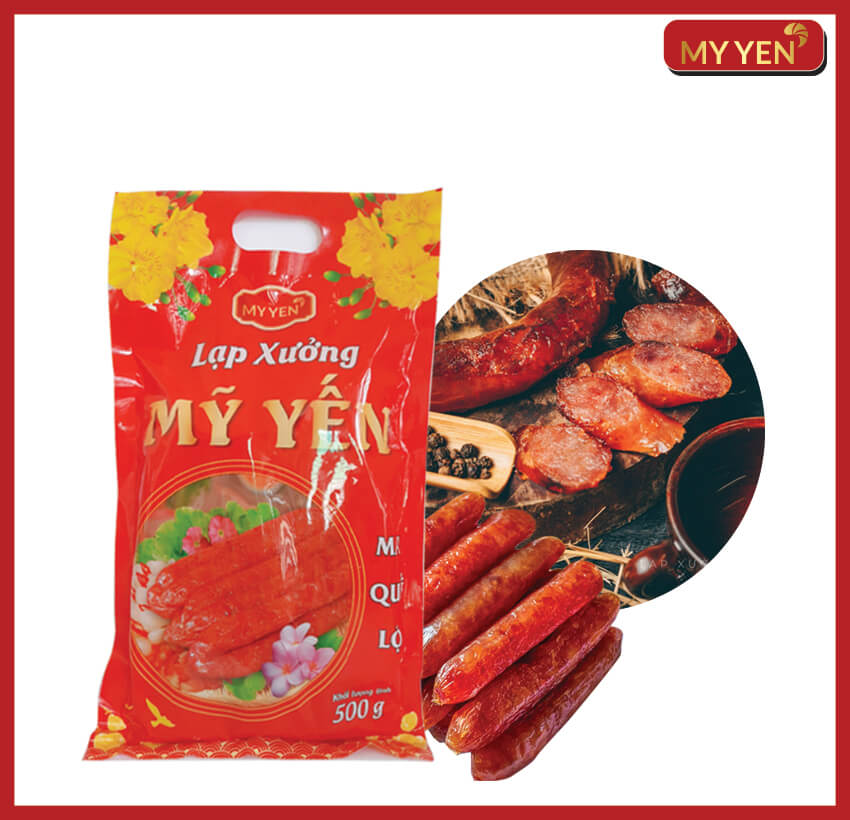 Lạp xưởng mỹ yến mai quế lộ- túi 500g