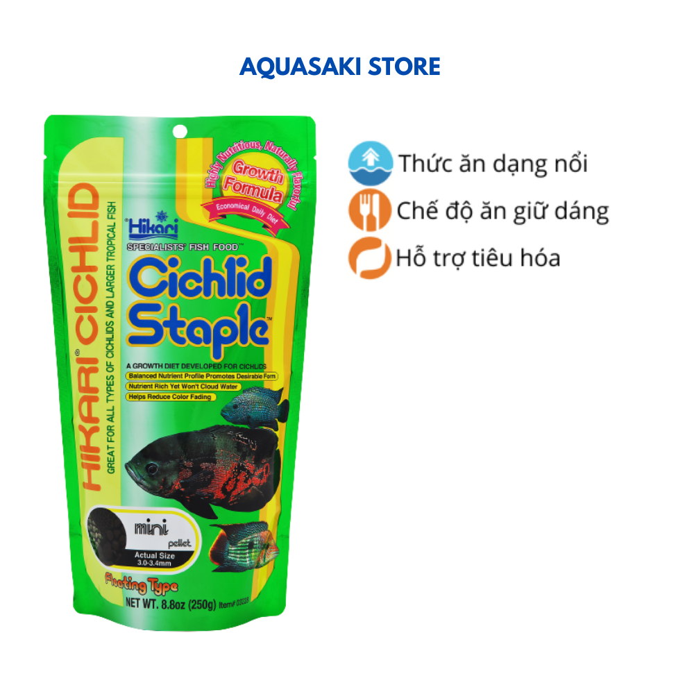 Thức ăn cho cá cảnh hikari cichlid cichlid staple mini 250g