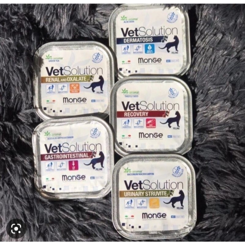 Pate Hỗ Trợ Sức Khỏe Cho Mèo Monge Vetsolution100G