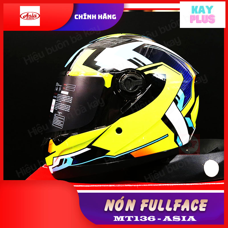 Nón bảo hiểm fullface mt136 - asia helmet