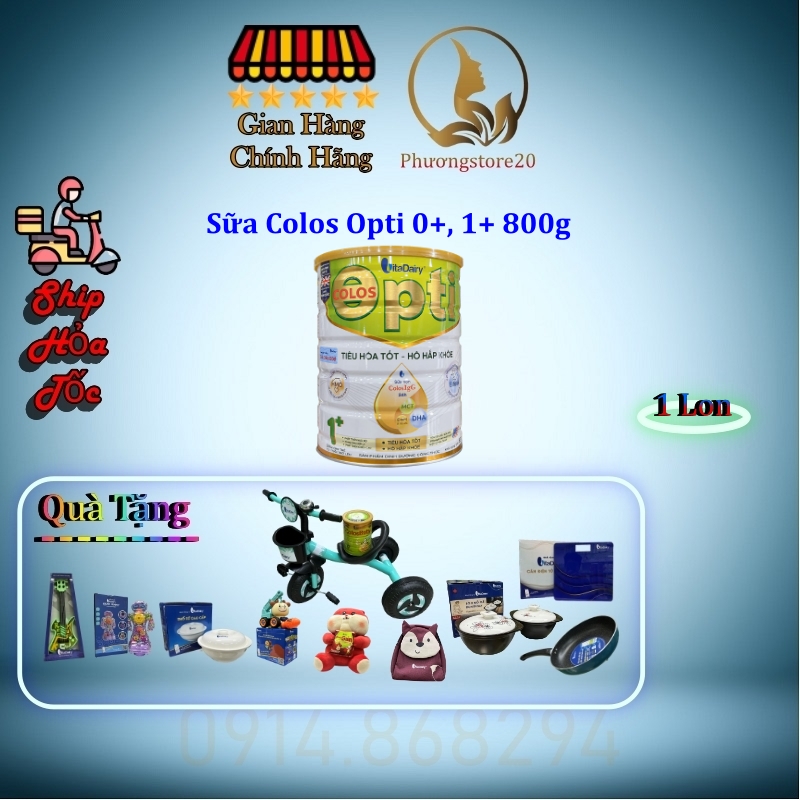 Sữa non colos opti 0+, 1+ 800g