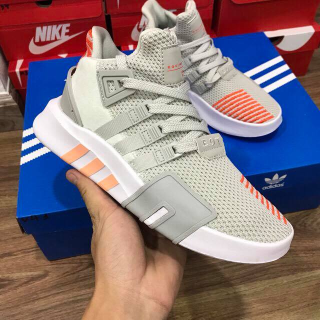 ??FULL BOX?? Giày Sneaker E.Q.T Xám Cam - Giày Thể Thao E.Q.T Xám Cam Nam Nữ