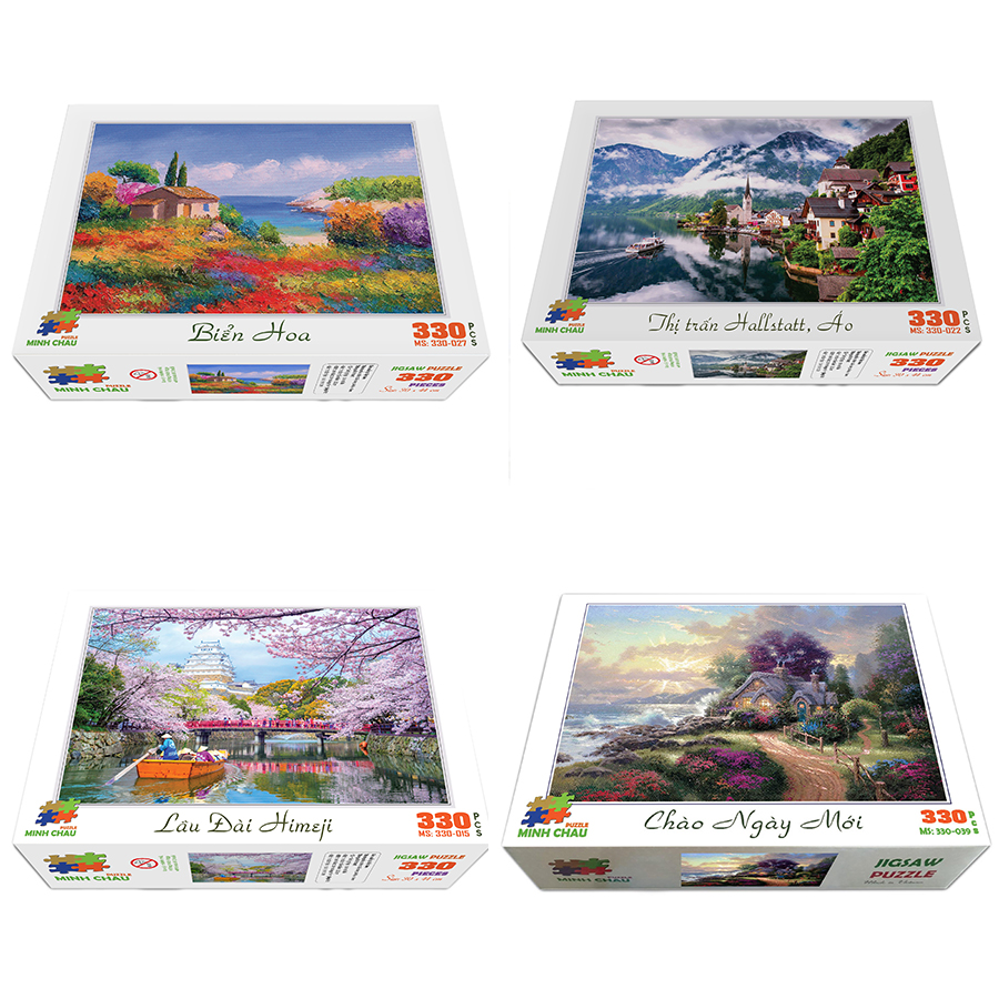 Bộ Sưu Tập Tranh Ghép 330 Mảnh Minh Châu - Chủ Đề Thế Giới Tươi Đẹp