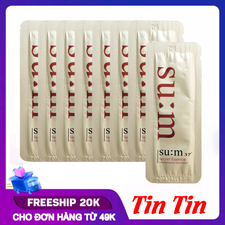 Combo 40 gói sample nước thần cải thiện làn da su:m37 secret essence advanced sync program 1ml x 40 - sum37