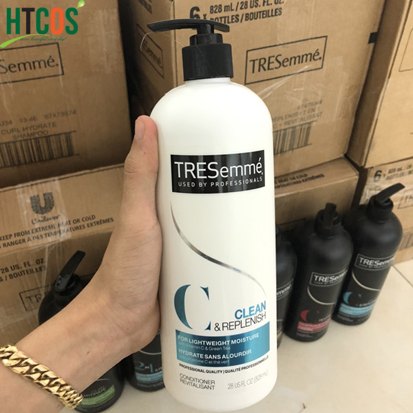 Dầu xả tresemme 828ml - clean & replenish loại bỏ gàu nhanh chóng , giảm ngứa