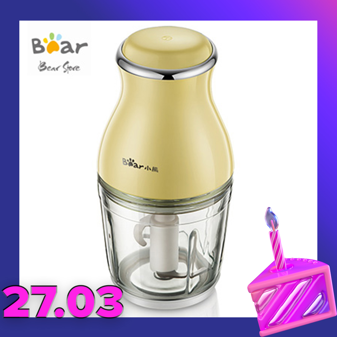 Máy xay đa năng, máy xay thực phẩm nhà bếp Bear QSJ-B02R1 - HÀNG CHÍNH HÃNG BẢO HÀNH 12 THÁNG