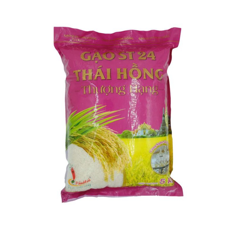Gạo ST 24 Thái Hồng thượng hạng 5kg