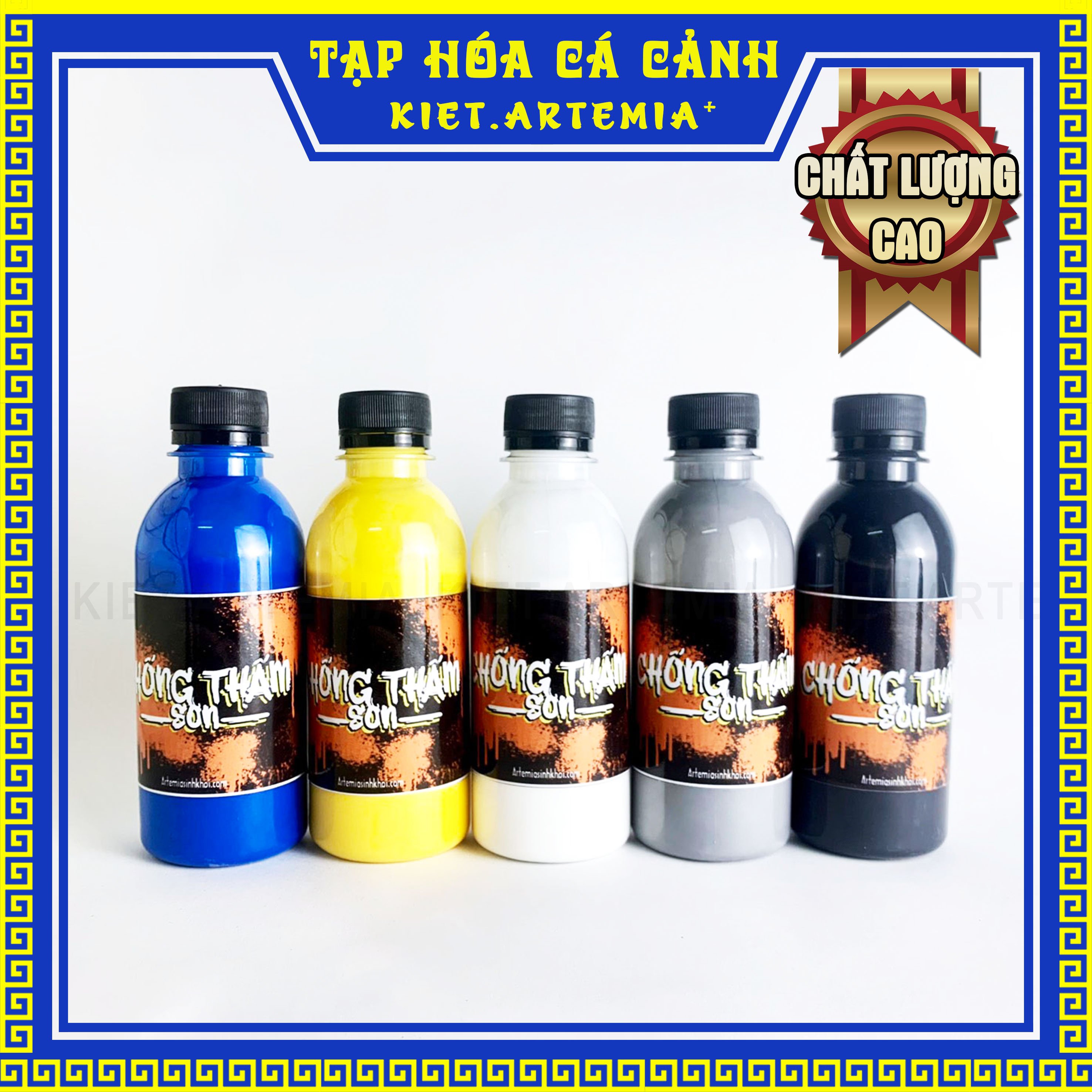 Sơn chống thấm hồ cá, thùng xốp và nhiều chất liệu khác - loại tốt để trang trí hồ cá