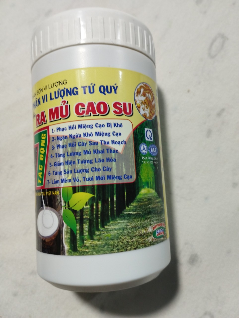 Phân vi lượng tứ quý ra mủ cao su 7 tác động
