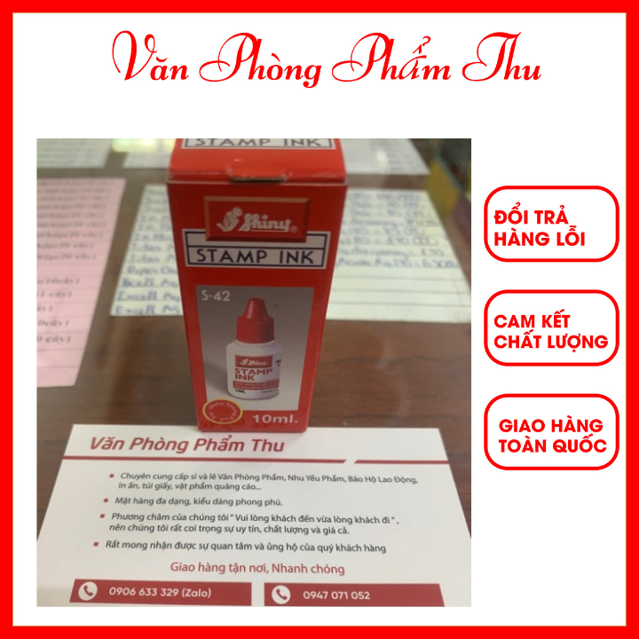 Mực dấu shiny chính hãng chai 10ml