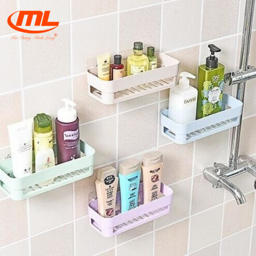 KỆ NHỰA NHÀ TẮM, NHÀ BẾP MINI TREO TƯỜNG ĐA NĂNG