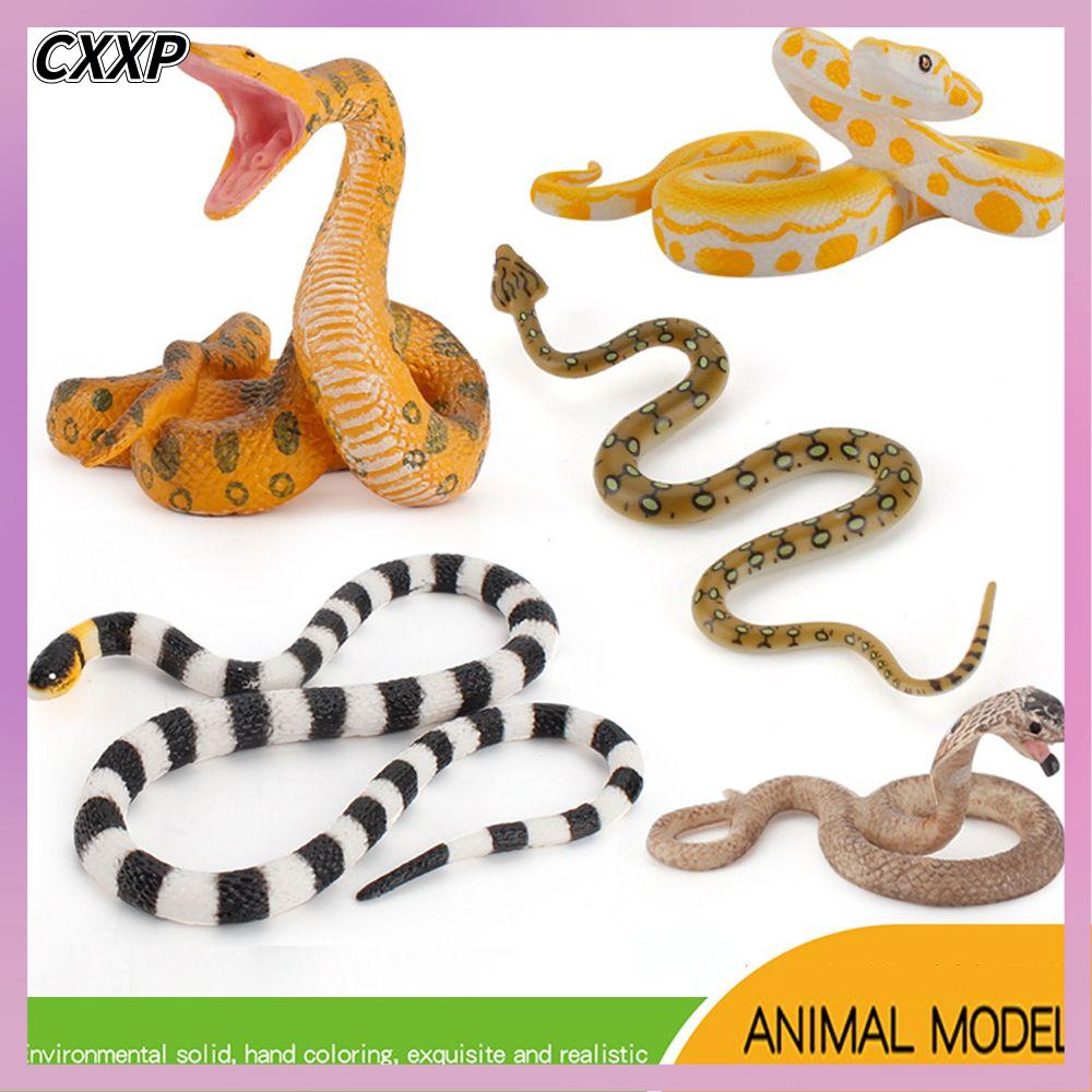 Cxxp mô hình động vật nghịch ngợm halloween sợ hãi như thật mô hình rắn bằng cao su đồ chơi rắn mô phỏng
