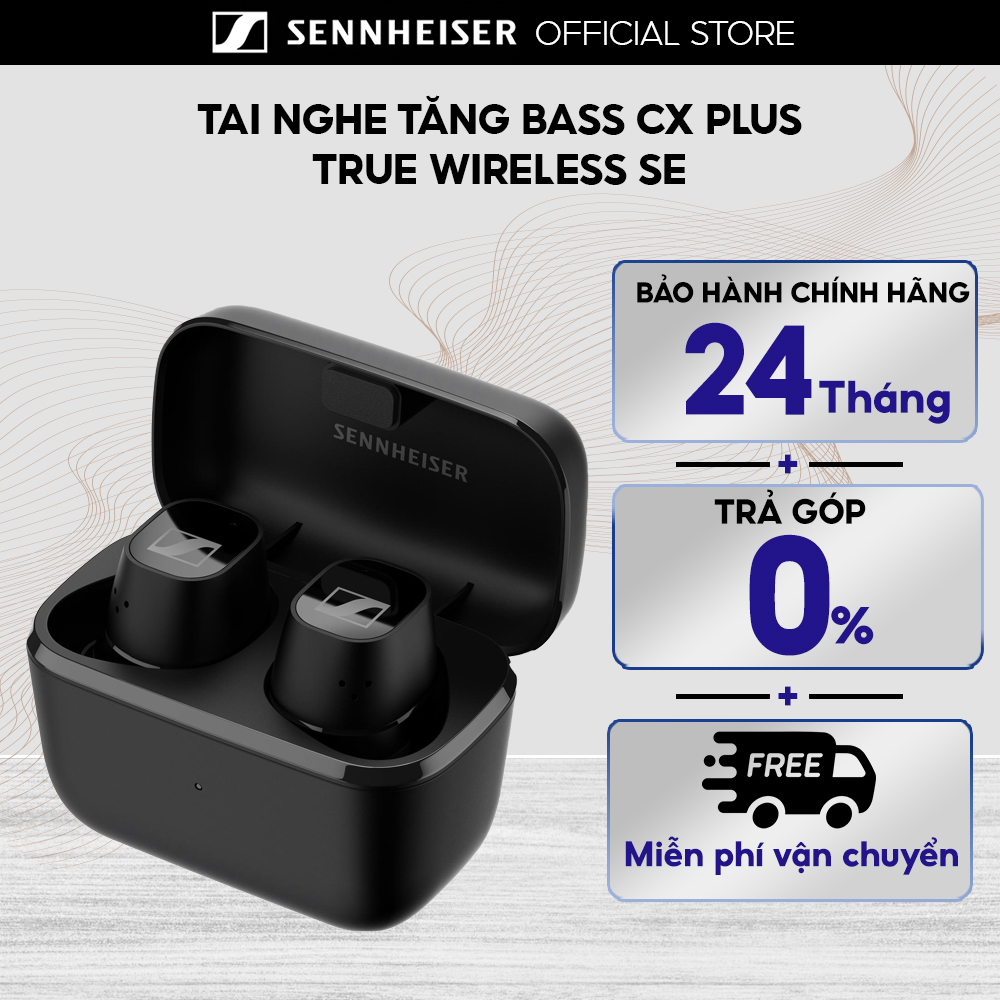 Tai nghe sennheiser cx plus special edition true wireless - hàng chính hãng bảo hành 2 năm