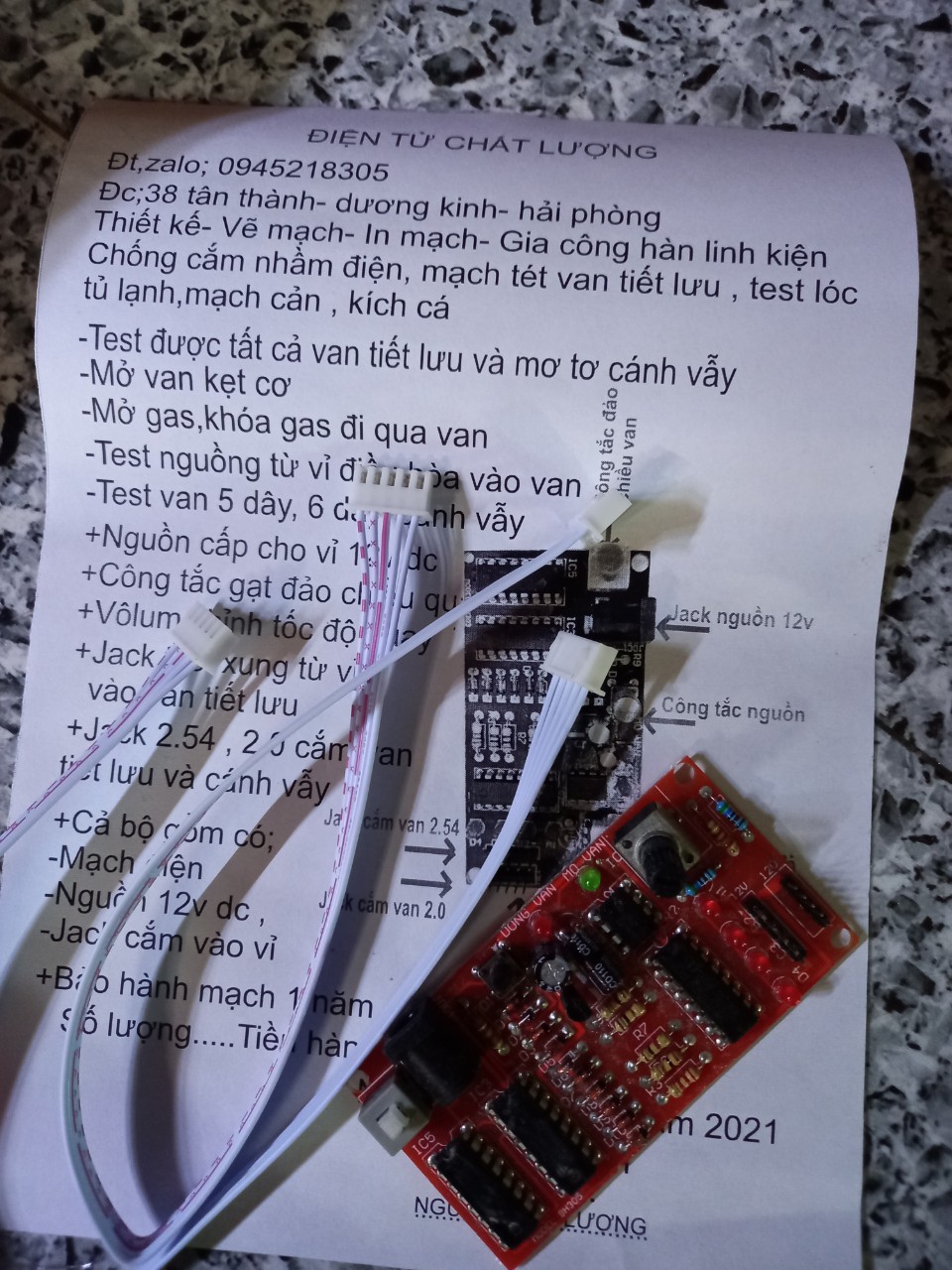 Test van tiết lưu không nguồn
