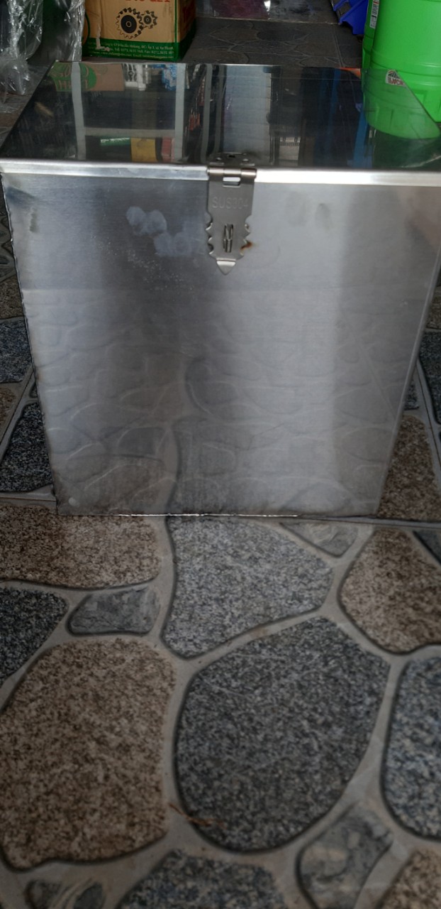 Thùng đồ nghề lớn inox xe 3 bánh