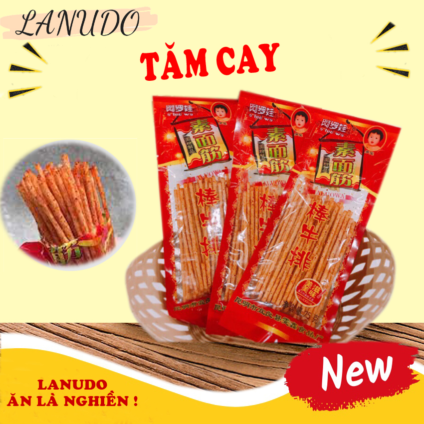 Tăm cay trung quốc ăn vặt nội địa trung gói 26 gam món ăn tuổi thơ