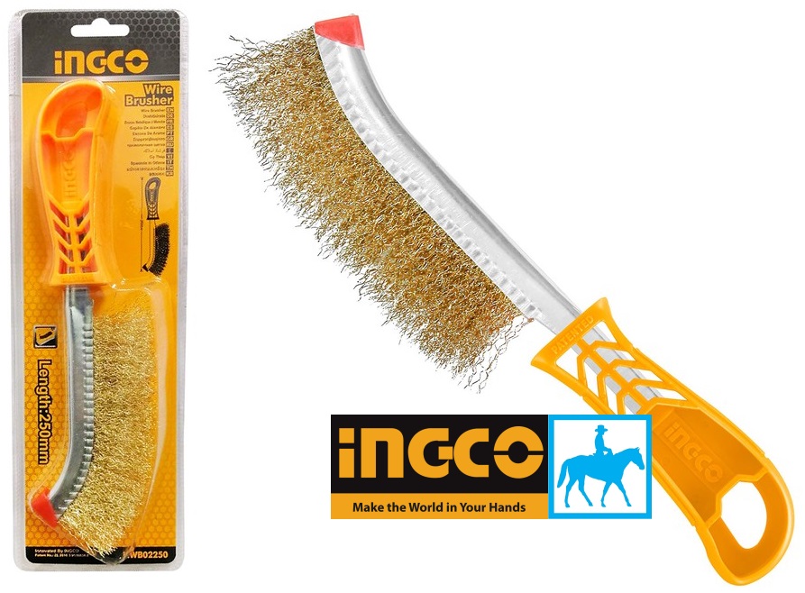 Bàn chải thép đồng 250mm total tht92102 hwb02250