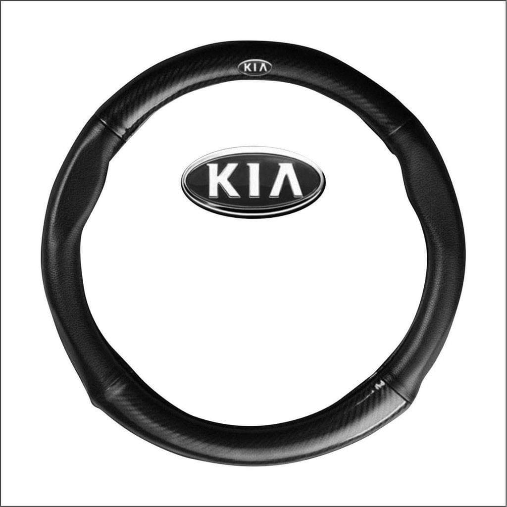 Bọc vô lăng vân carbon xe kia