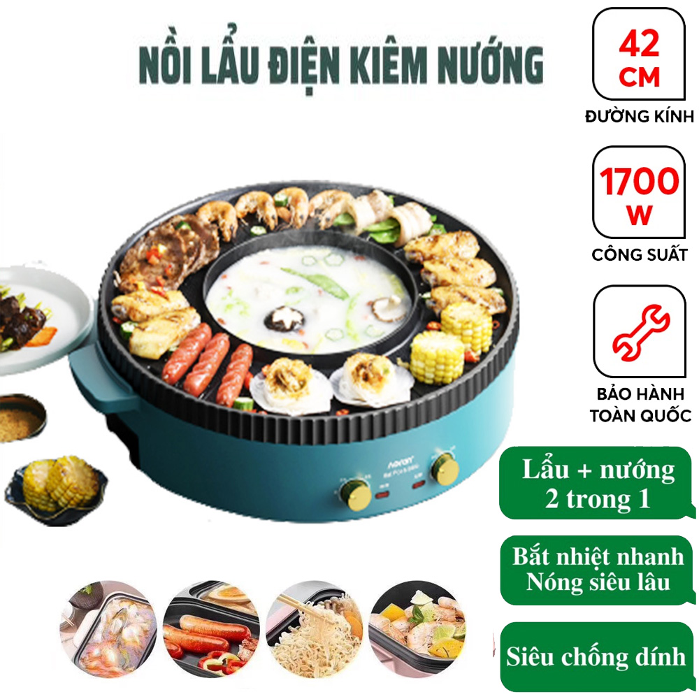 Bếp nướng lẩu,nồi lẩu và nướngnồi vừa nướng vừa lẩunồi lẩu kèm nướng