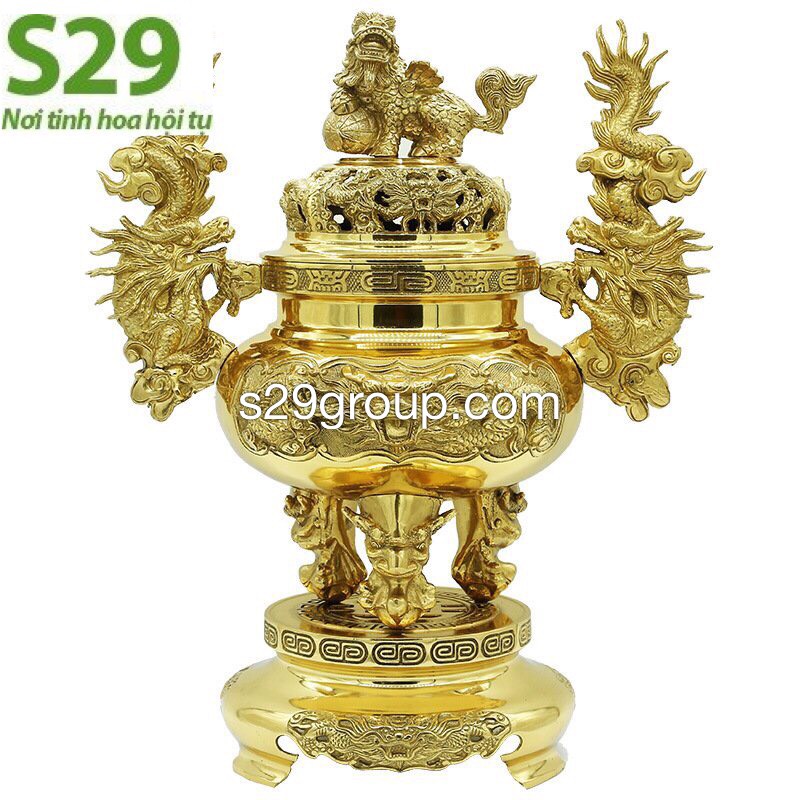 Đỉnh thờ bằng đồng dày cao cấp,đồ thờ cúng gia tiên