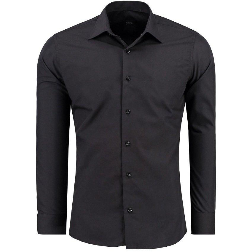 Áo Sơ Mi Năm Màu Trăng Đen Đỏ Xanh Đậm Ngọc Dành Cho Nam Nữ Minafashion