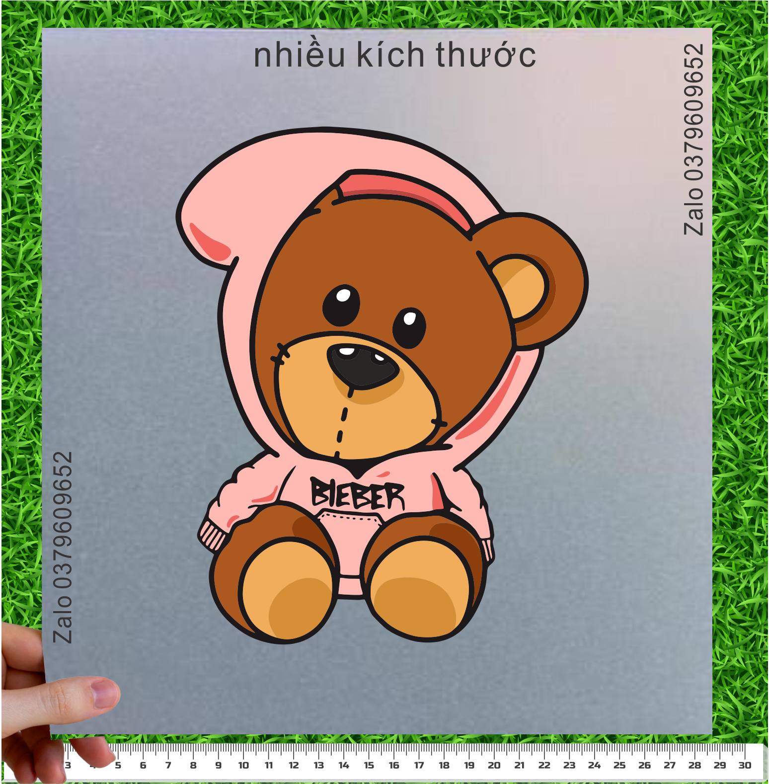 [Sticker ủi nhiệt] Hình Gấu Drew in áo tại nhà dễ dàng post 1